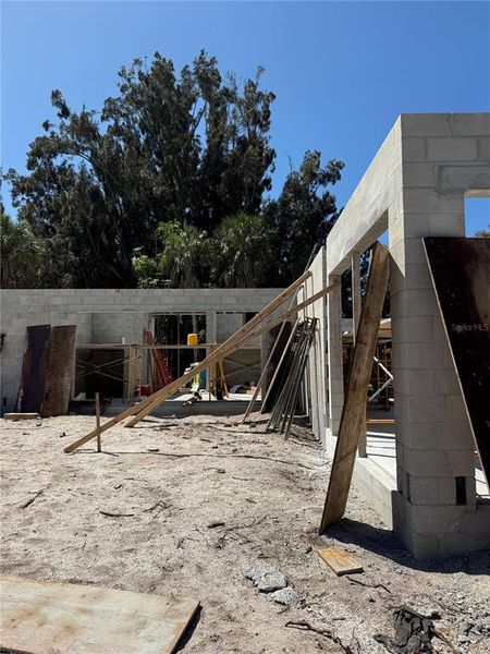 In-progress construction of a new home in , Sarasota, FL (Image 8).