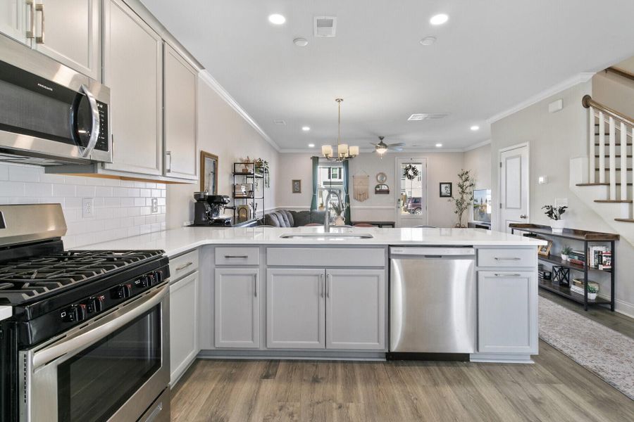 Furnished interior view inside a new home in , Summerville (Image 9).