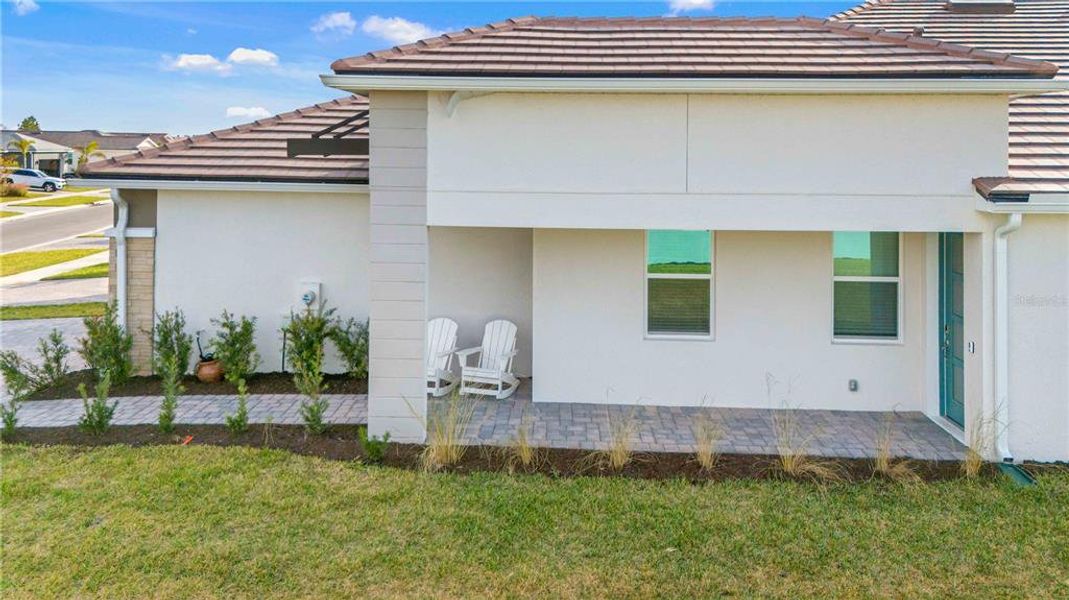 Exterior details and patio area of a home in , Venice (Image 4). Exterior details and patio area of a home in , Venice (Image 4).