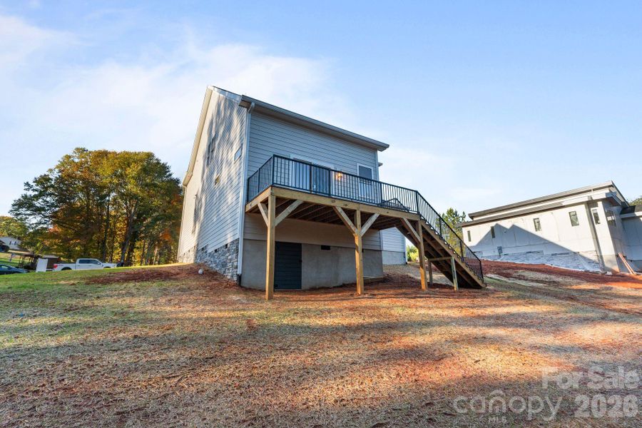 Exterior details and patio area of a home in , Hickory (Image 33).
