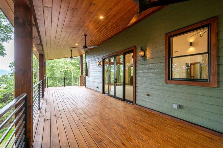 Exterior details and patio area of a home in , Young Harris (Image 34).