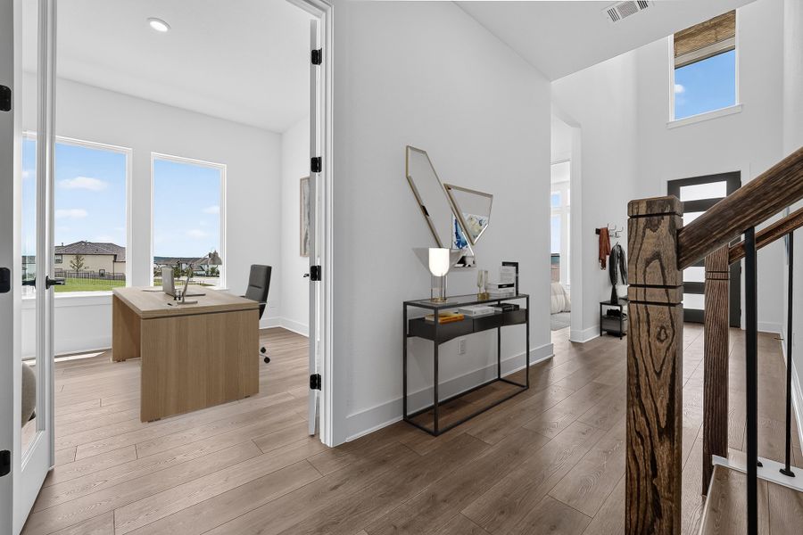 Furnished interior view inside a new home in Silverleaf, Cedar Creek (Image 23).