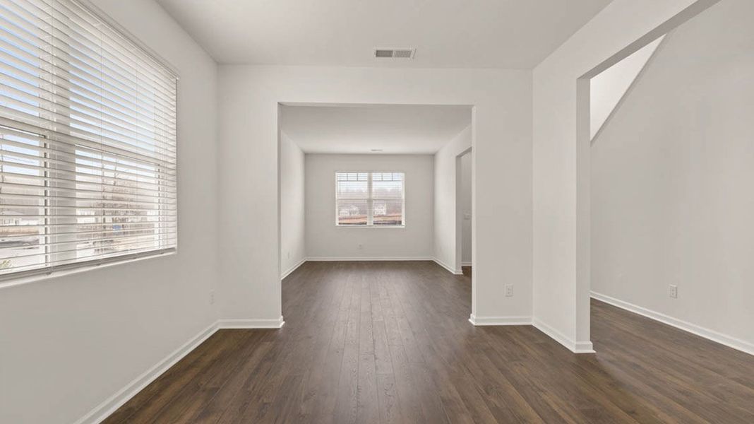 Representative unfurnished interior of a home built from the Packard by D.R. Horton in Evergreen Crossing, Locust Grove (Image 18).