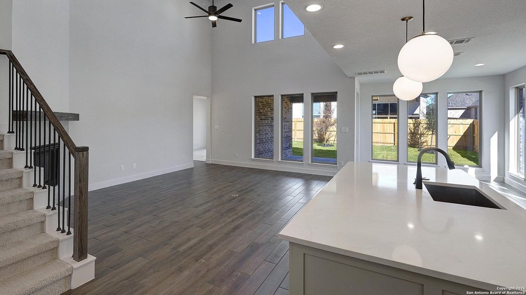 Furnished interior view inside a new home in Corley Farms 50', Boerne (Image 15).