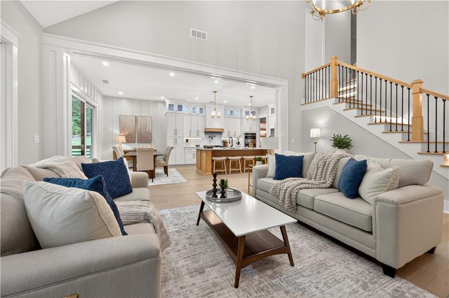 Furnished interior view inside a new home in , Cumming (Image 10). Furnished interior view inside a new home in , Cumming (Image 10).