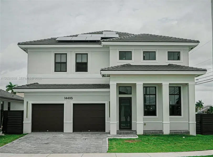 Front exterior of a new home in , Miami, FL, highlighting curb appeal (Image 2). Front exterior of a new home in , Miami, FL, highlighting curb appeal (Image 2).