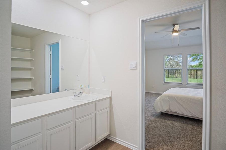 Furnished interior view inside a new home in , Fate (Image 16).