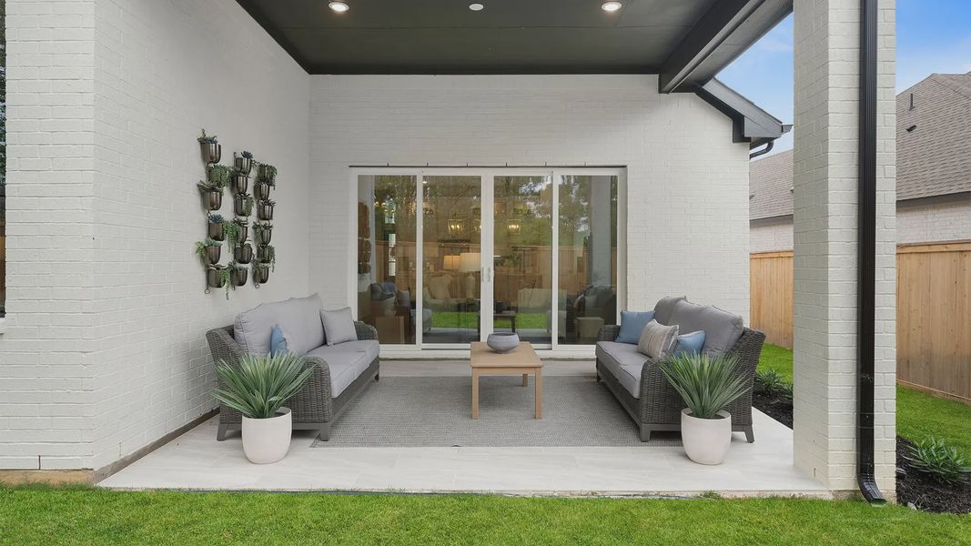 Exterior details and patio area of a home in Parkside on the River, Georgetown (Image 2). Exterior details and patio area of a home in Parkside on the River, Georgetown (Image 2).