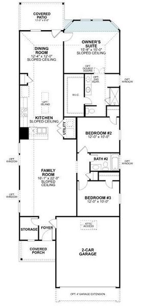 2D floor plan layout of this home in Moran Ranch, Willis, TX (Image 5).