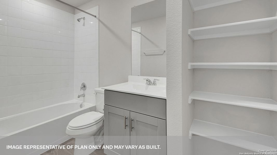 Furnished interior view inside a new home in Whisper South, San Marcos (Image 9).