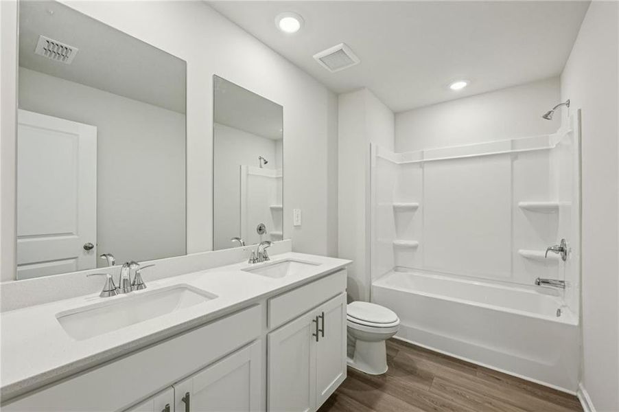 Furnished interior view inside a new home in The Oaks at Dawson, Dawsonville (Image 9).