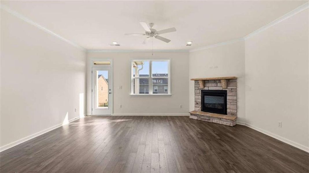 Spacious, unfurnished interior of a new home in The Gates at Pates Creek, Hampton (Image 42).