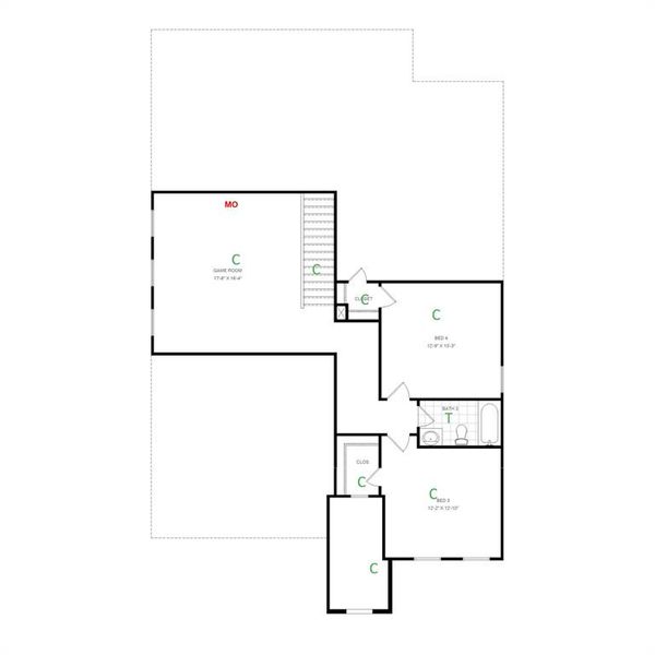 W/S #71163 / BG #3: 2nd Floor