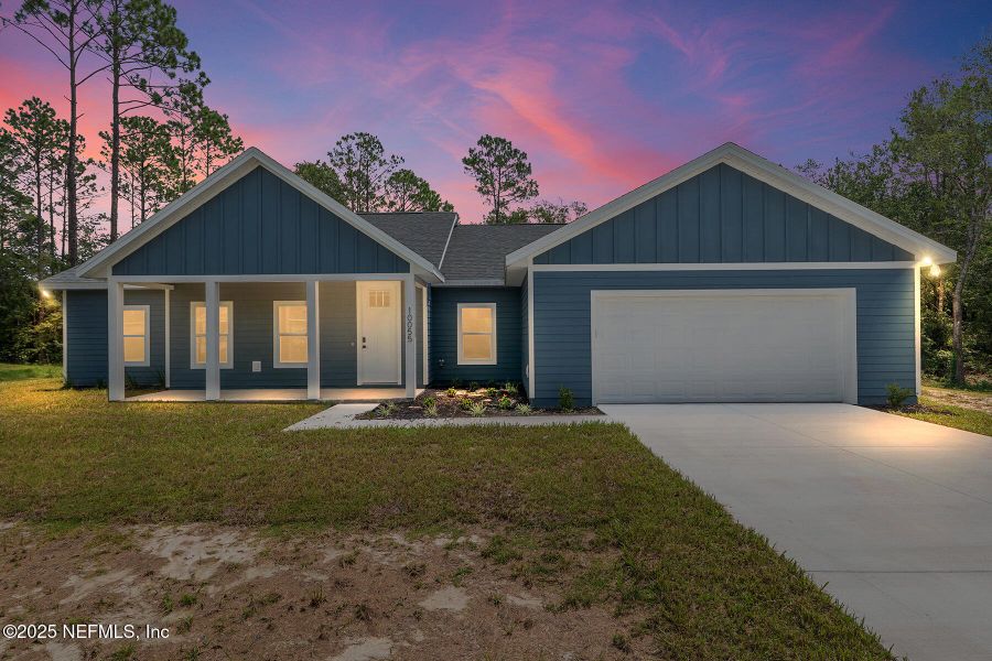 Front exterior of a new home in , Hampton, FL, highlighting curb appeal (Image 23).