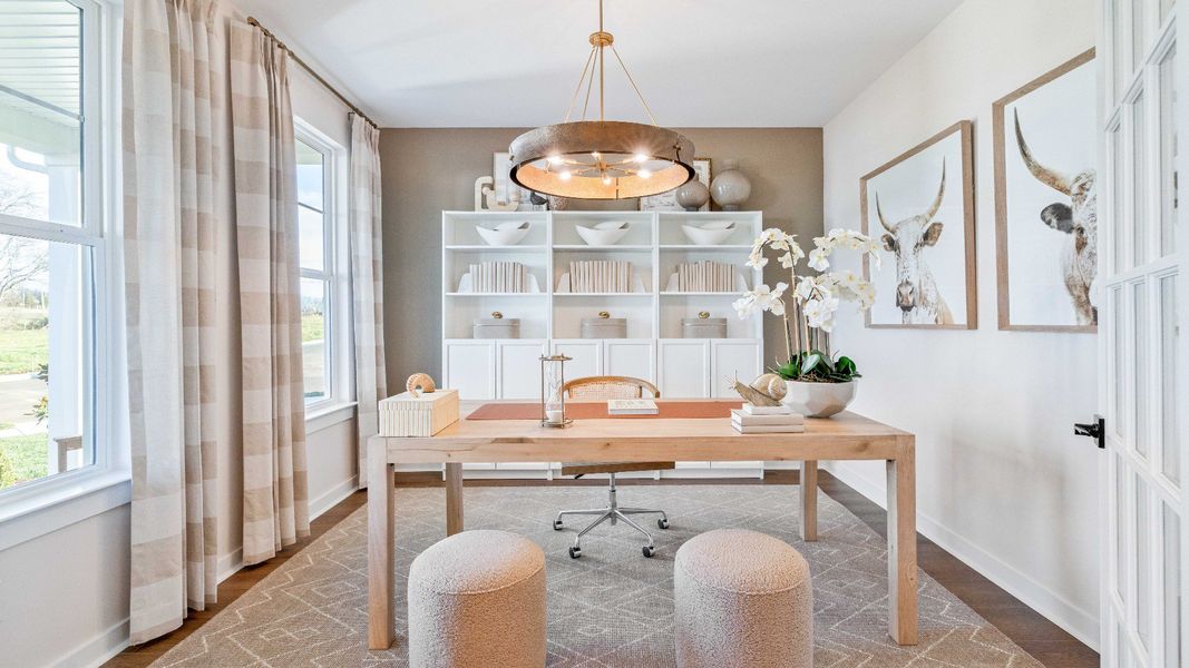 Representative furnished interior of a home built from the Bedford by DRB Homes in Riley Farms, Rockvale (Image 6).