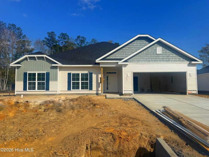 In-progress construction of a new home in Wood Creek Landing, Leland, NC (Image 26).