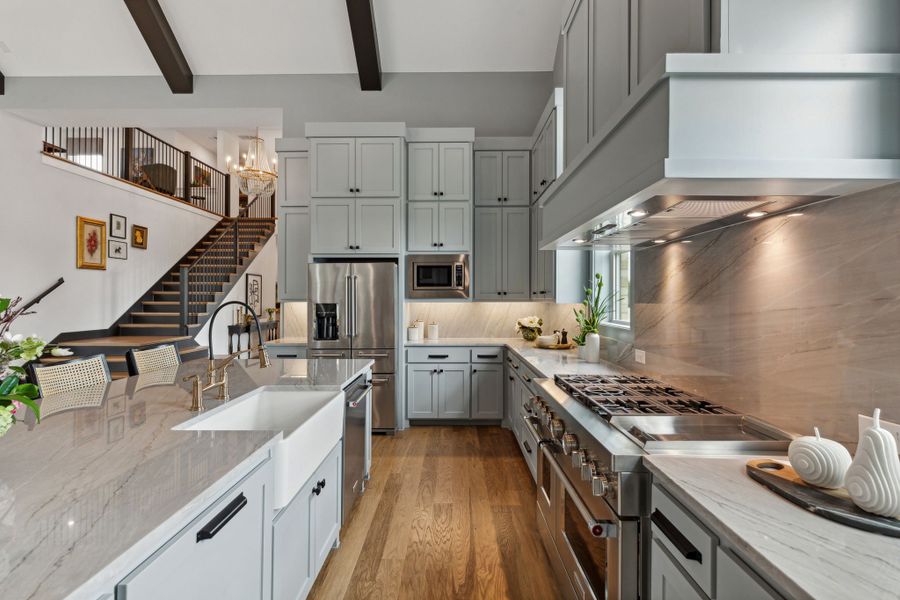 Representative furnished interior of a home built from the Hudson II by Southgate Homes in Windsong Ranch 71' Series, Prosper (Image 13).