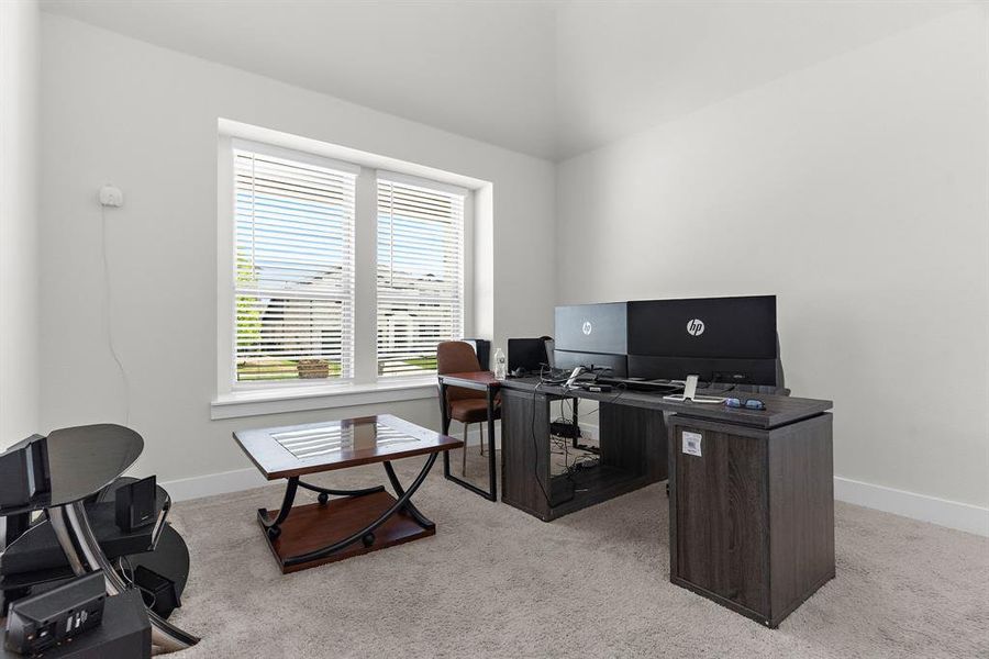 Furnished interior view inside a new home in The Villages of Hurricane Creek, Anna (Image 25). Furnished interior view inside a new home in The Villages of Hurricane Creek, Anna (Image 25).