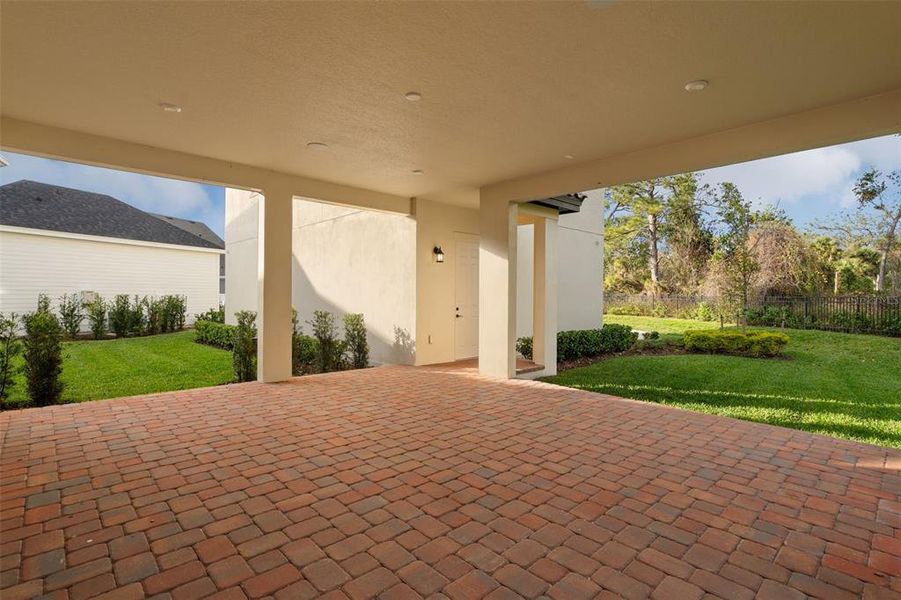 Exterior details and patio area of a home in Celebration - Island Village, Celebration (Image 4).
