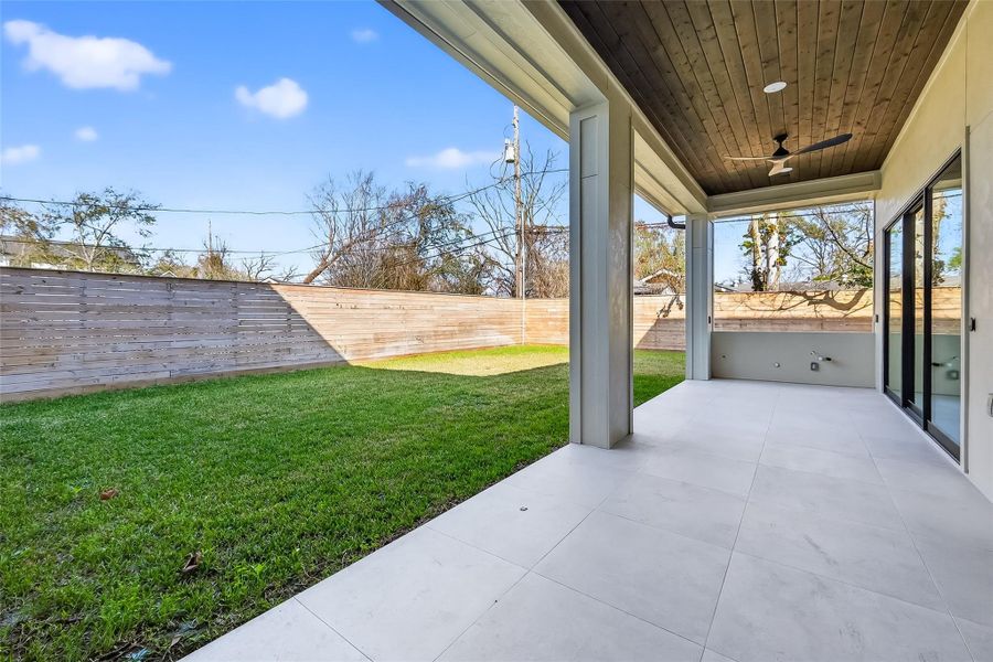 Exterior details and patio area of a home in , Houston (Image 4).