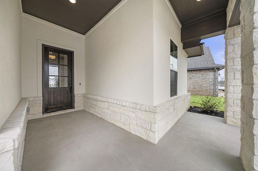 Representative exterior details of a home built from the Sunflower by Caldwell Homes in The Highlands, Porter (Image 3). Representative exterior details of a home built from the Sunflower by Caldwell Homes in The Highlands, Porter (Image 3).