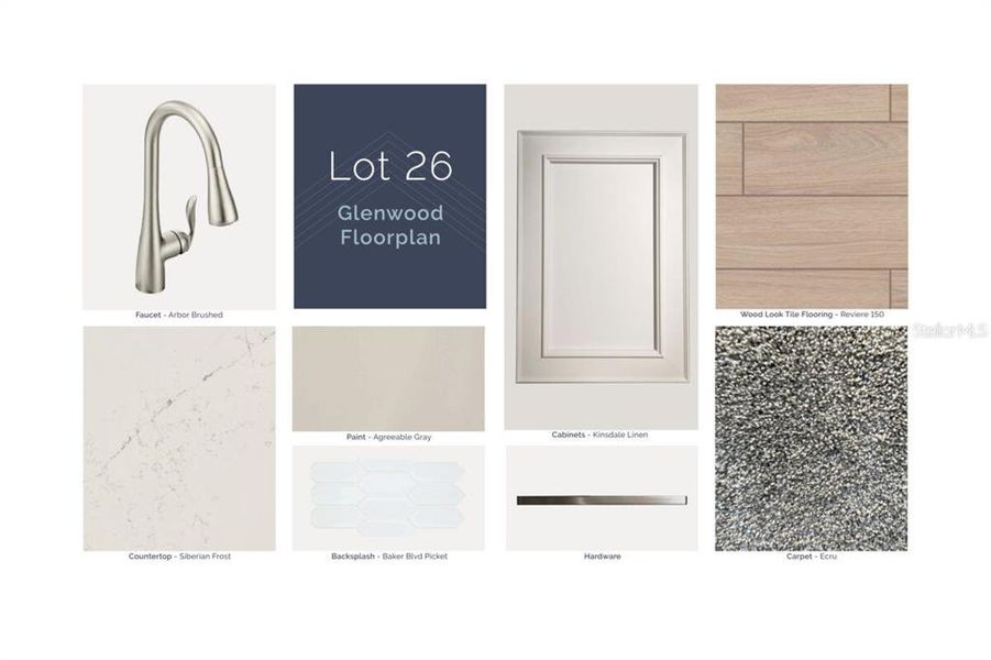 Sample of building materials used in homes in Wolf Lake Ranch, Apopka (Image 4).