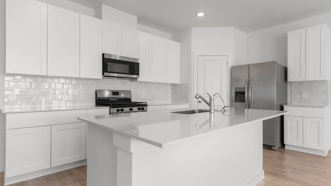Furnished interior view inside a new home in Villarosa at Tamarron, Katy (Image 9).