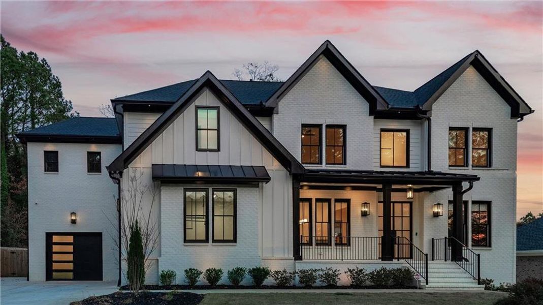 Front exterior of a new home in , Marietta, GA, highlighting curb appeal (Image 35).