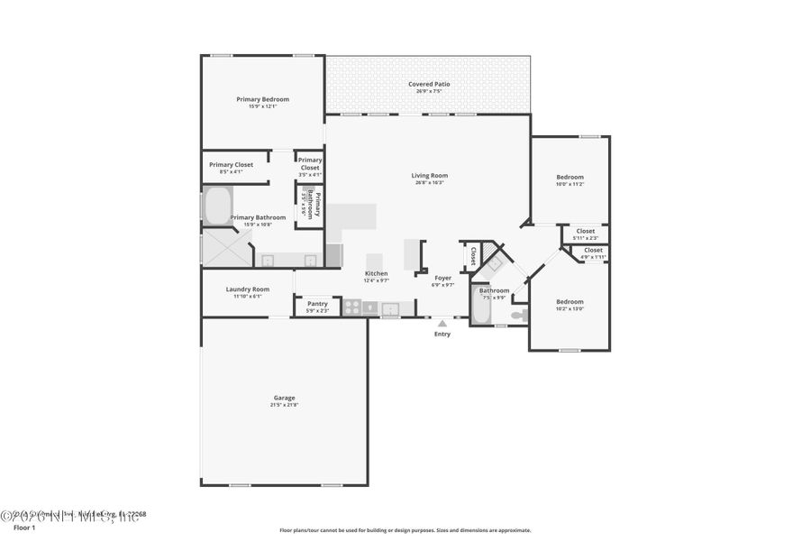 2D floor plan layout of this home in , Middleburg, FL (Image 4).