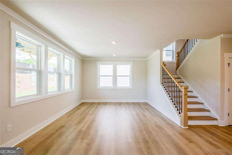 Spacious, unfurnished interior of a new home in The Paddocks at Doc Hughes, Buford (Image 19).