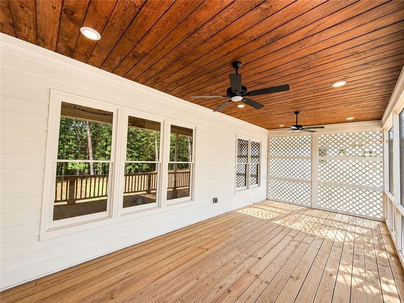 Exterior details and patio area of a home in , Canton (Image 21).