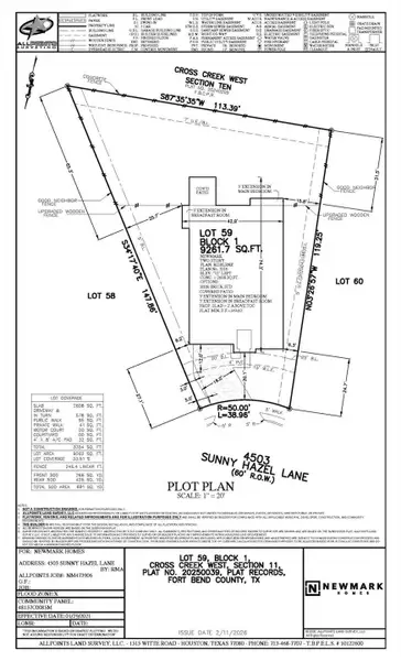 Plot Plan Outlining the Perfect Homesite