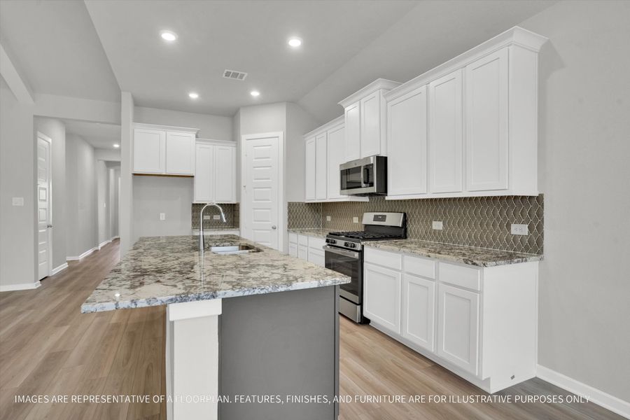 Furnished interior view inside a new home in River Ranch 55', Dayton (Image 3).