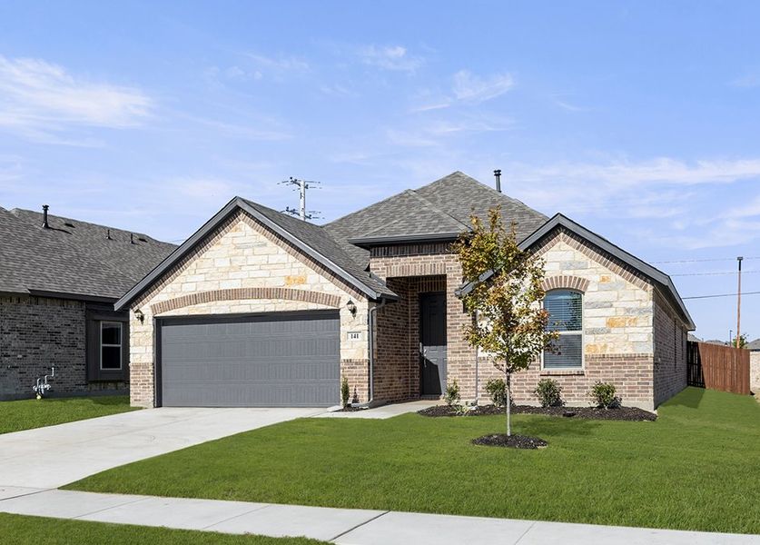 Representative exterior photo of a completed home built from the Chester by Impression Homes in Arcadia Trails, Balch Springs, TX (Image 2).