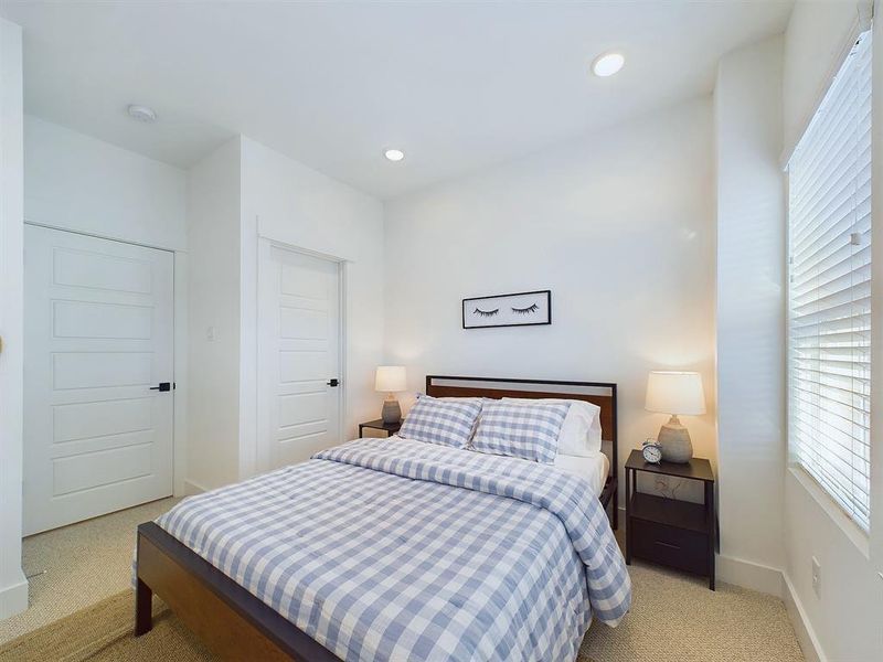 Secondary bedroom on the second floor.