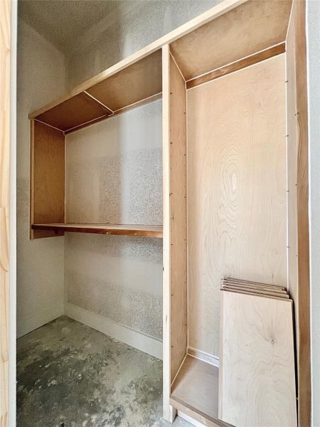 West Bedroom Walk-In Closet. West Bedroom Walk-In Closet.