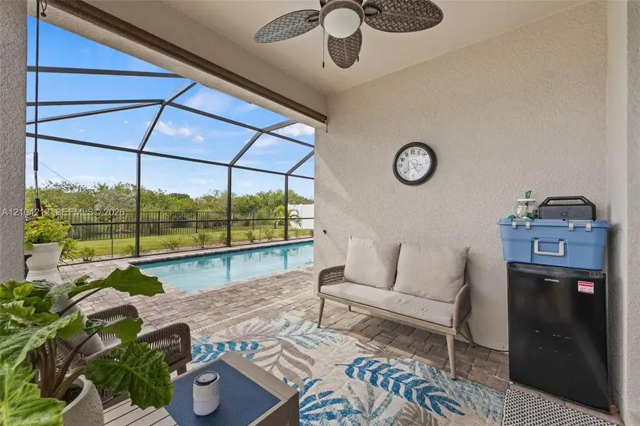 Exterior details and patio area of a home in , Labelle (Image 25).
