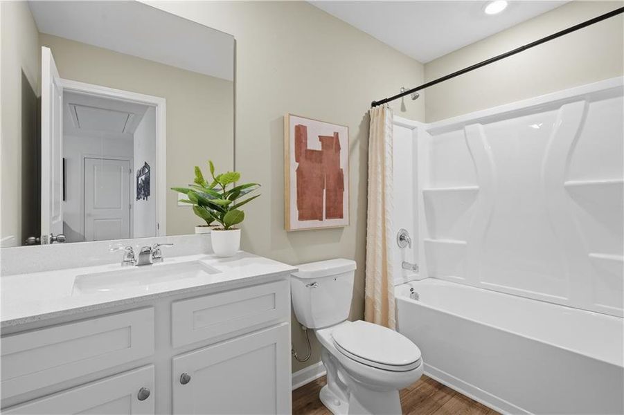 Furnished interior view inside a new home in Crossvine Village, LaGrange (Image 22).