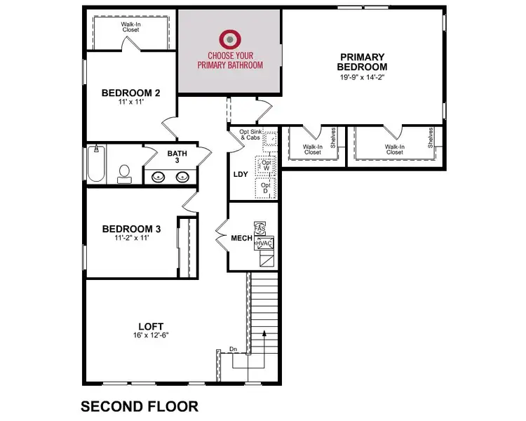 2D floor plan layout of this home in Sanctuary, Phoenix, AZ (Image 20).
