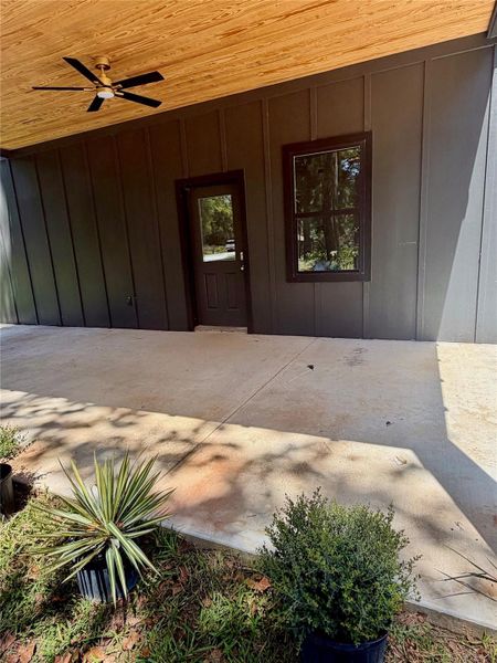 Exterior details and patio area of a home in , Shepherd (Image 4).