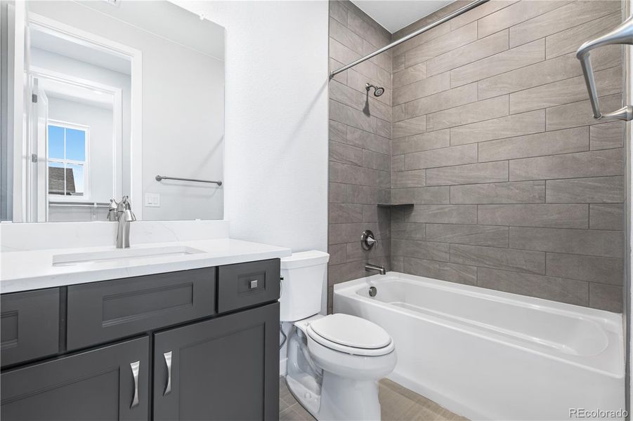 Furnished interior view inside a new home in Stargaze at Solstice, Littleton (Image 10).