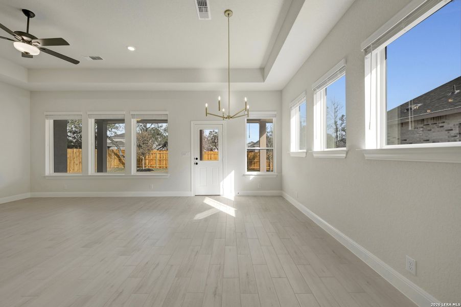 Spacious, unfurnished interior of a new home in Davis Ranch 60', San Antonio (Image 17). Spacious, unfurnished interior of a new home in Davis Ranch 60', San Antonio (Image 17).