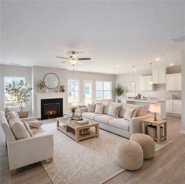 Furnished interior view inside a new home in Fairview Lake, Conyers (Image 13).