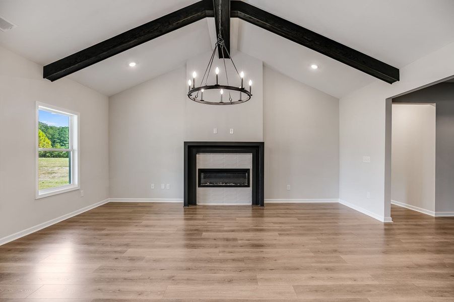 Furnished interior view inside a new home in LOVVORN ESTATES, Carrollton (Image 3).