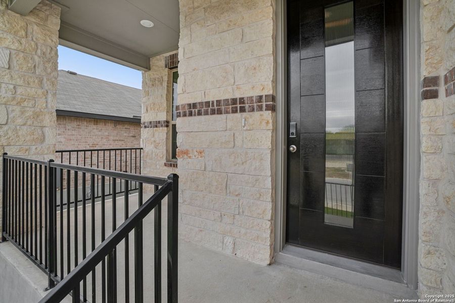Exterior details and patio area of a home in Kallison Ranch, San Antonio (Image 3).