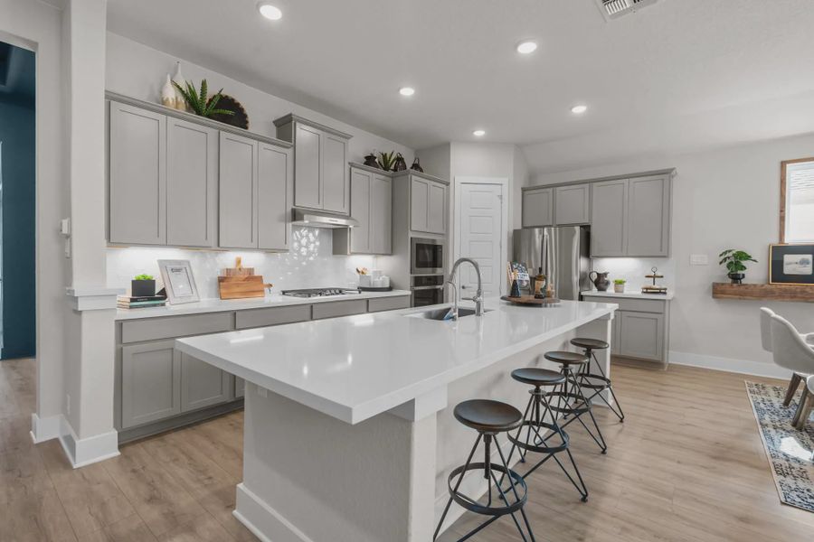 Representative furnished interior of a home built from the Mackenzie by Chesmar Homes in Esperanza 60's, Boerne (Image 11).