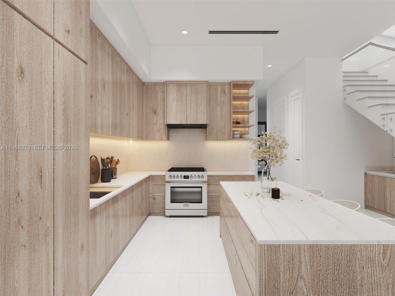 Furnished interior view inside a new home in , Fort Lauderdale (Image 7).