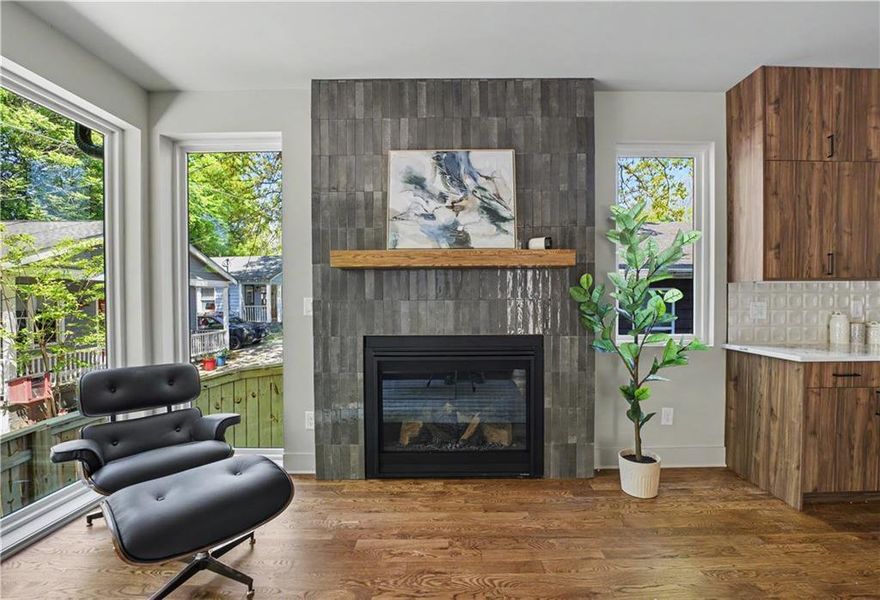 Furnished interior view inside a new home in , Atlanta (Image 20).
