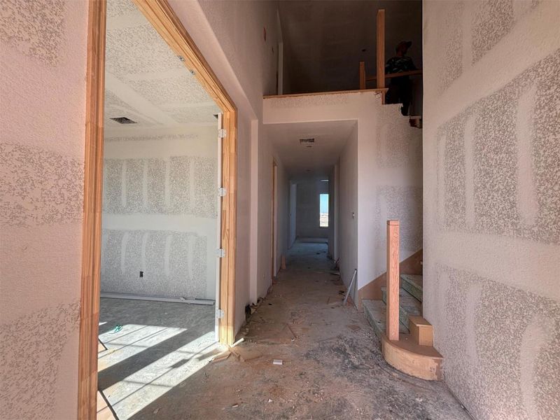 Actual progress of your home.