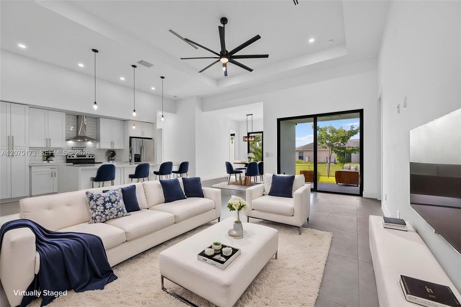 Furnished interior view inside a new home in , Cape Coral (Image 6).